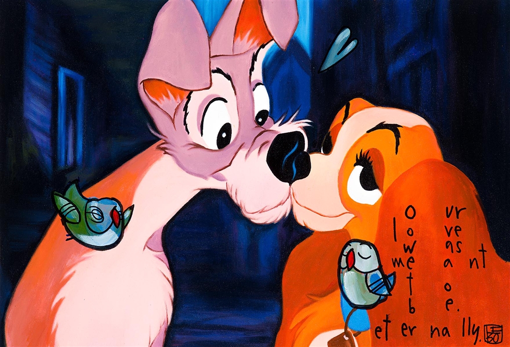 'Our Love Was Meant To Be' by Lebo @LeboArt #loveart #disneyart #ladyandthetramp