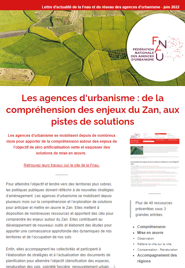 Fnau_urba's tweet image. Les agences d&apos;urbanisme se mobilisent depuis de nombreux mois pour apporter de la compréhension autour des enjeux de l&apos;objectif de zéro #artificialisation nette et esquisser des solutions de mise en œuvre. 
Retrouvez leurs travaux sur le site de la Fnau
➡️fnau.org/fr/2022/06/30/…