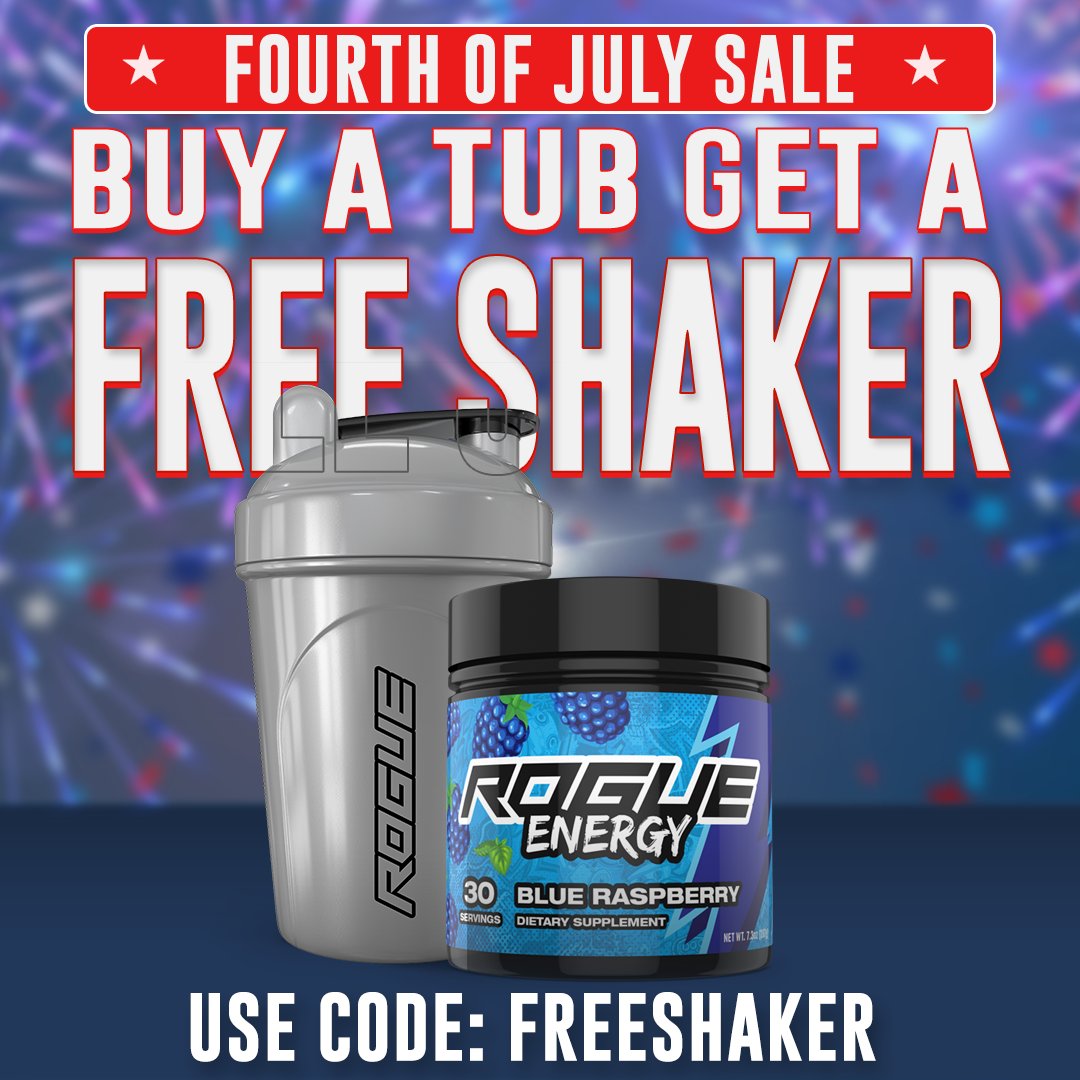 LadyMaeUS's tweet photo. 💢 Buy a @TheRogueEnergy tub and get a shaker for FREE? YES! 🆓
💢 Go here: https://t.co/yX3p8fZ9Qp and use the code FREESHAKER 
💢 Then, enjoy the holiday weekend! 🎉🎊
#ad #TwitchStreamer #SupportYourStreamer https://t.co/M689qL7W0G
