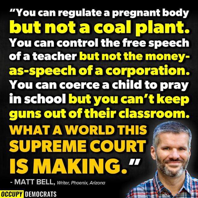 WallStreetQuee2's tweet photo. So SCOTUS has gone completely rogue... https://t.co/z0hd25tcms