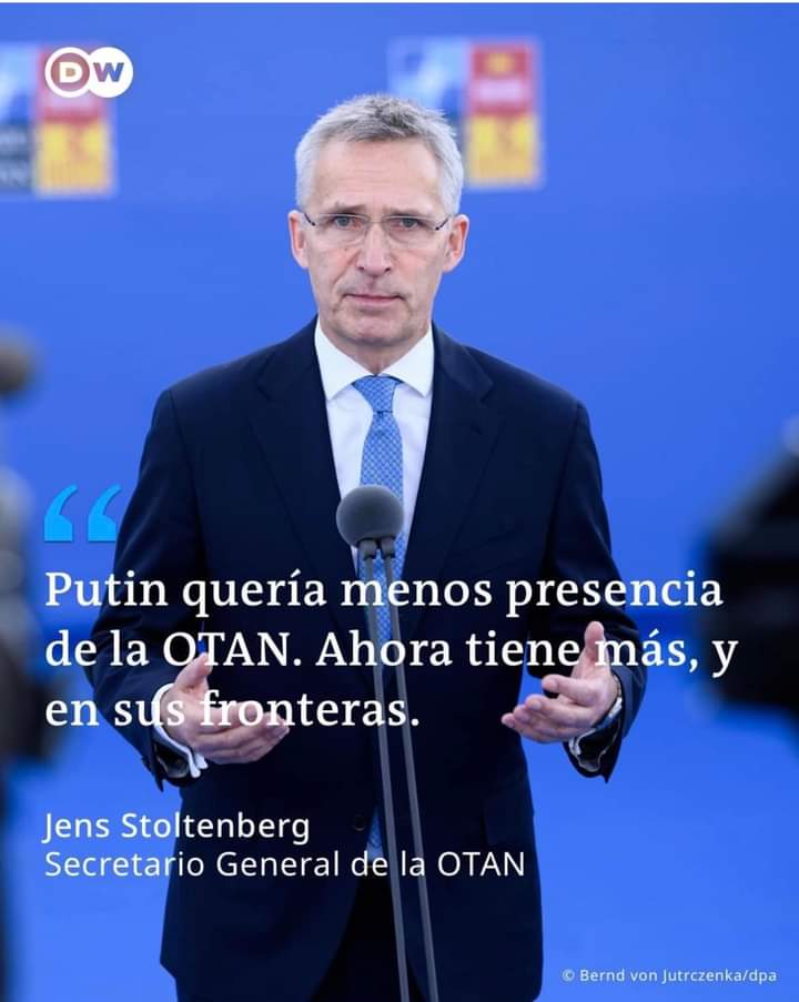 CMARMOLWITTGRUB's tweet photo. 🌐OTAN 🇪🇺UE :  la capital de España acogió a 30 líderes de la OTAN para fortalecer y "transformar" la Alianza en plena guerra de Ucrania. El Secretario General de la OTAN, Jens Stoltenberg, dijo que si "Putin quería menos presencia de la OTAN, ahora tiene más y en sus fronteras." https://t.co/JsbtOrF57y