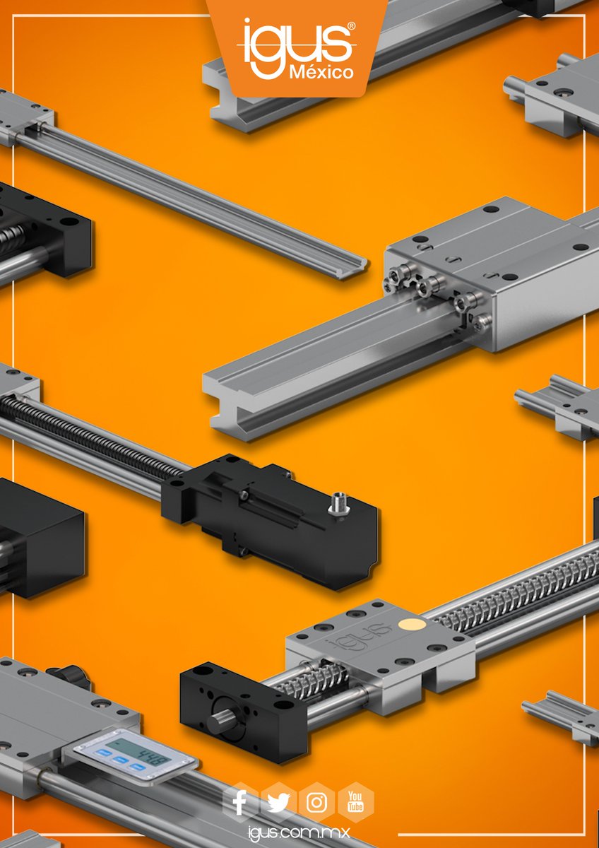 Guias lineales #Drylin sistemas de guías lineales de igus® que están basadas en el principio de "deslizar en vez de rodar" eliminando la lubricación y los rodamientos de bolas en estos sistemas de deslizamiento.

igus.com.mx/info/linear-gu…

#Guíaslineales #Rodamientos #Carrolineal