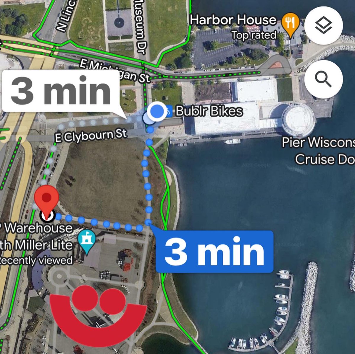 BublrBikes's tweet photo. Get to the north gate
of @summerfest faster than any shuttle or taxi. Download the app
to find a station, see bikes or available docks. Map your route
and more in the app. https://t.co/4XLpx6tkd7  #BublrHere #Summerfest #WhyPayToPark #eBikes #MoreFestLessParking #LoveMKE #Bublr https://t.co/ekkvG6HNYp