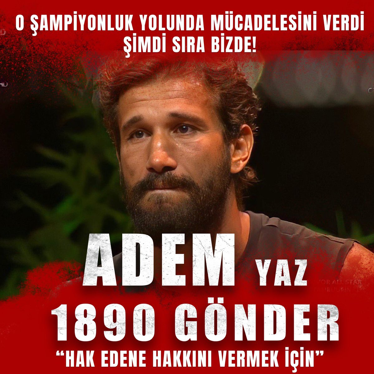 AK_resmifan's tweet photo. SON ANONS YAPILDI 📢 

Oylama reklam bitiminde kapanacak. Aylarca kanının son damlasına kadar mücadele eden Adem’in emeğini taçlandırmak için son dakikalarımız! 

ŞAMPİYON OLMAK İÇİN SON DAKİKALAR ! 

KupaYolunda Adem1890

#AdemKılıççı ~ #AKFC 

[#Survivor2022AllStar #Survivor] https://t.co/CfHoXxEGwV
