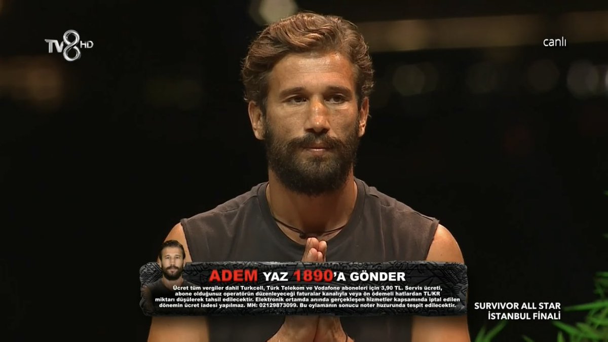 Reklamlardan sonra oylama bitiyor. Artık son dakikalar. Lütfen herkes elinden gelenin fazlasını yapsın 🙏🏻

ADEM yaz 1890’a gönder.
#Survivor2022AllStar