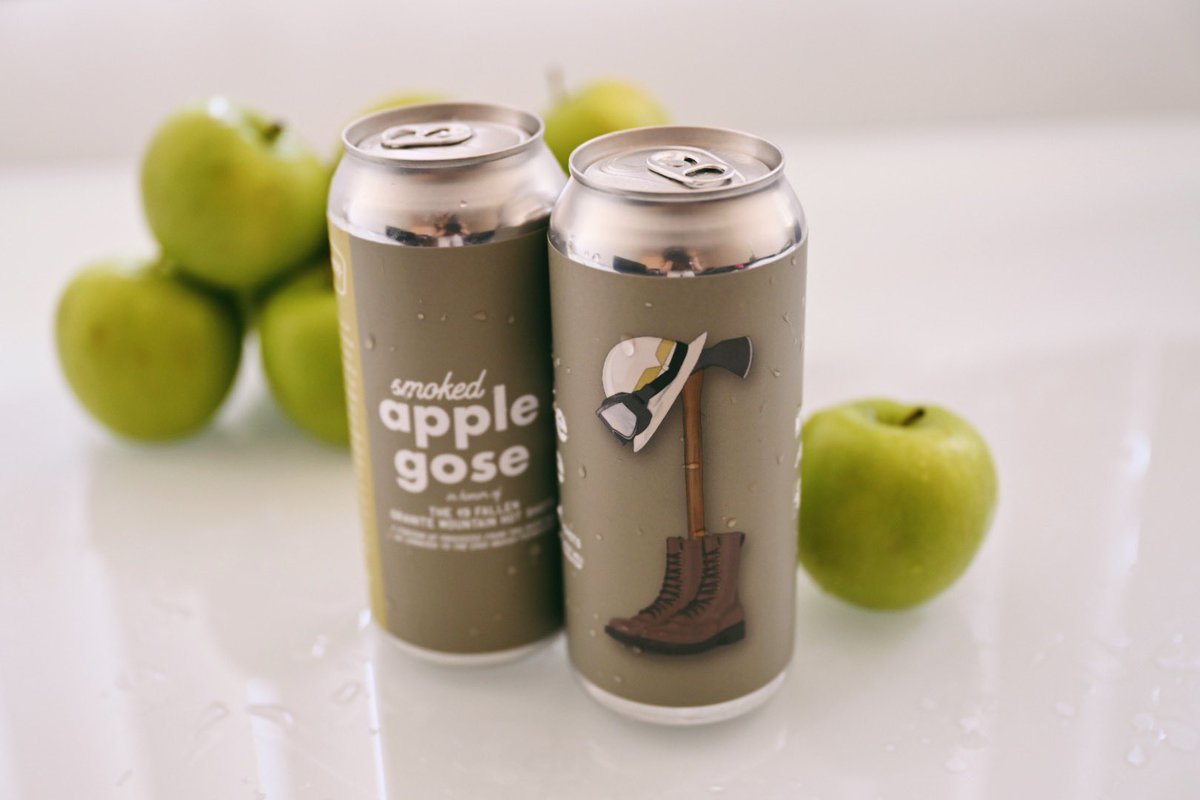 Smoked Apple Gose is a salty-sour wheat ale brewed with apples grown at <a href="/agritopiafarm/">Agritopia Farm</a> and smoked over pecan wood at <a href="/joesrealbbq/">Joe's Real BBQ</a>. A portion of the proceeds will be donated to the Eric Marsh Foundation to help them support wildland firefighters and their families.