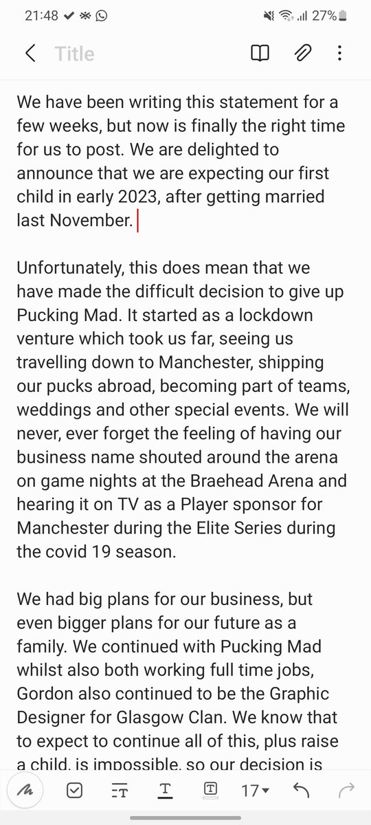Pucking_Mad's tweet photo. Statement regarding the future of Pucking Mad 💜 https://t.co/OrrPiZfy9a