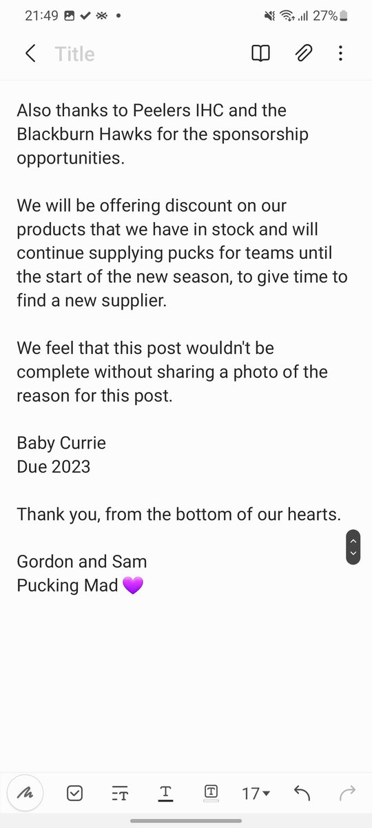 Pucking_Mad's tweet photo. Statement regarding the future of Pucking Mad 💜 https://t.co/OrrPiZfy9a