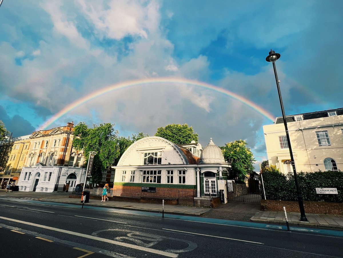 Daniel Kershaw π³οΈβππ€ (@danjamker) on Twitter photo A rainbow π over Clapham to mark the end of #Pride month π³οΈβππ A rainbow π over Clapham to mark the end of #Pride month π³οΈβππ