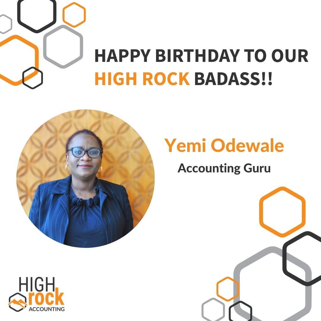 HighRockCPAs's tweet photo. Happy Birthday, Yemi!!
#highrockcpas #cpaworlddomination #badassteam #birthday #celebrate https://t.co/dyg94bDKkN