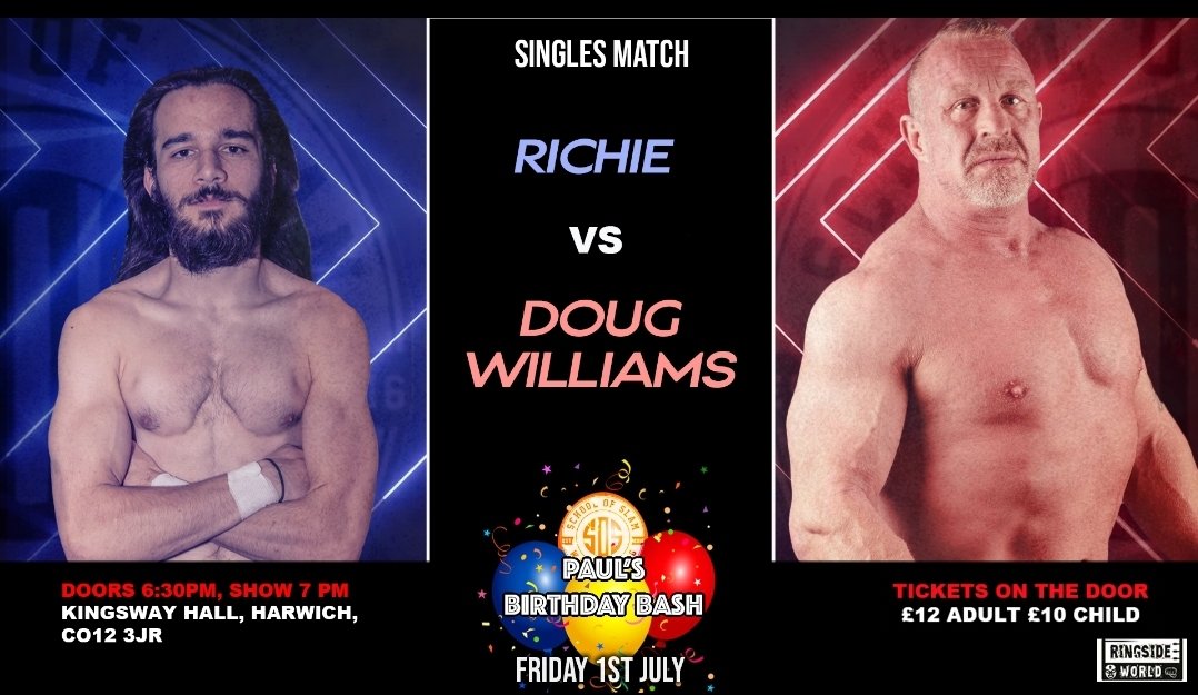 SOS_Wrestling's tweet photo. Sold Out Show!! @RingsideWorld @TateMayfairs @DougWilliamsUK plus @amirawrestler @LeiaElise @ArronWarnes @Sullivanpw87 @MickyB_PW @FraNklin_pw_ and a 16man Rumble! All @TheKingswayHall 
Maybe a few tickets on door or standing room at the bar! https://t.co/CM57fVTrkX
