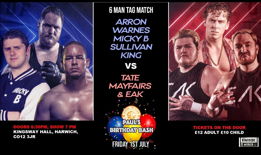 SOS_Wrestling's tweet photo. Sold Out Show!! @RingsideWorld @TateMayfairs @DougWilliamsUK plus @amirawrestler @LeiaElise @ArronWarnes @Sullivanpw87 @MickyB_PW @FraNklin_pw_ and a 16man Rumble! All @TheKingswayHall 
Maybe a few tickets on door or standing room at the bar! https://t.co/CM57fVTrkX