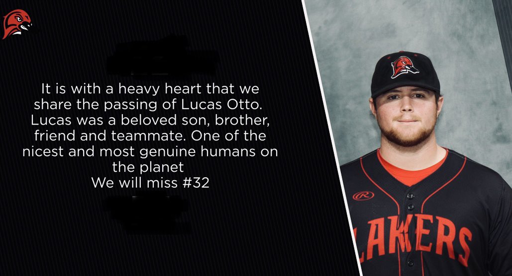 Lake Land Baseball (@llc_baseball) on Twitter photo Our program and College is deeply saddened by the sudden passing of Lucas Otto. <a href="/lucasotto1170/">Lucas Otto</a>
#32 was everything it meant to be a Laker!
Our thoughts and prayers are with the Otto Family! Our program and College is deeply saddened by the sudden passing of Lucas Otto. <a href="/lucasotto1170/">Lucas Otto</a>
#32 was everything it meant to be a Laker!
Our thoughts and prayers are with the Otto Family!