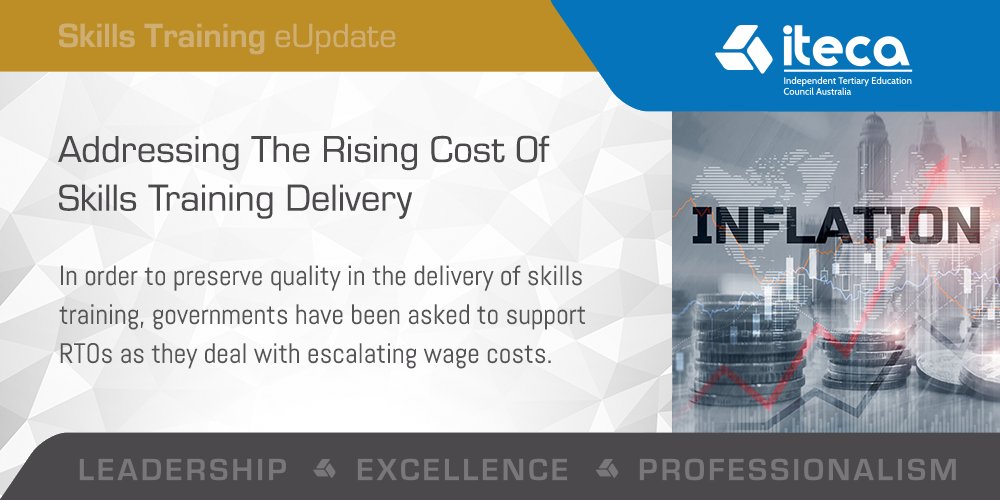 ITECAust's tweet photo. In the face of rising business input costs that independent RTOs face, with a view to maintaining quality it is appropriate that state and territory governments increase the subsidies that support students in skills training programs. Read more: https://t.co/yy0JjMEoOT https://t.co/21FdX846f8