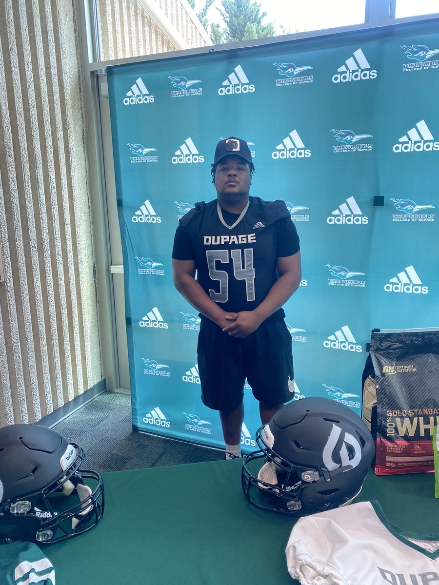 NEXT JOURNEY ‼️‼️ 100% committed to <a href="/Dupage_Football/">College of DuPage Football</a>  <a href="/FBCoach_Rahn/">Coach Matthew Rahn</a> <a href="/Coach_PauleyD/">𝐃𝐞𝐚𝐧 𝐏𝐚𝐮𝐥𝐞𝐲</a>  Let’s get to work 🦾