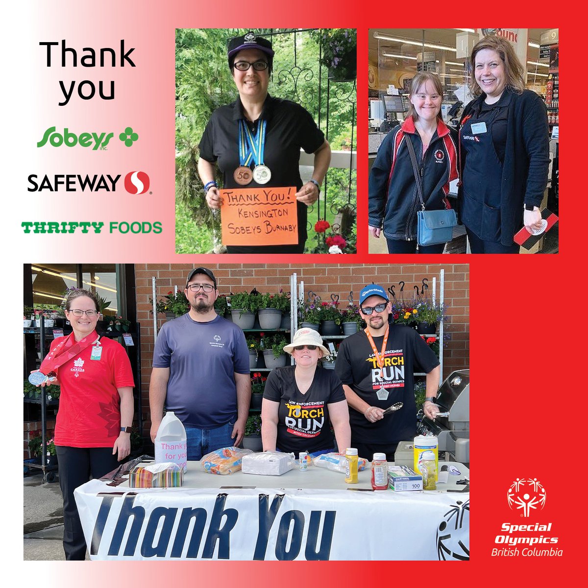 SpecialOBC's tweet photo. Raise $1M for Special Olympics athletes while doing your groceries? #ChallengeAcceptedSOC!
Thank you to everyone who donated at @sobeys, @SafewayCanada, and @ThriftyFoods June 2 to 16!
Because of you, $1.2M was raised for Special Olympics athletes in BC and across Canada! https://t.co/4z65q59rmf