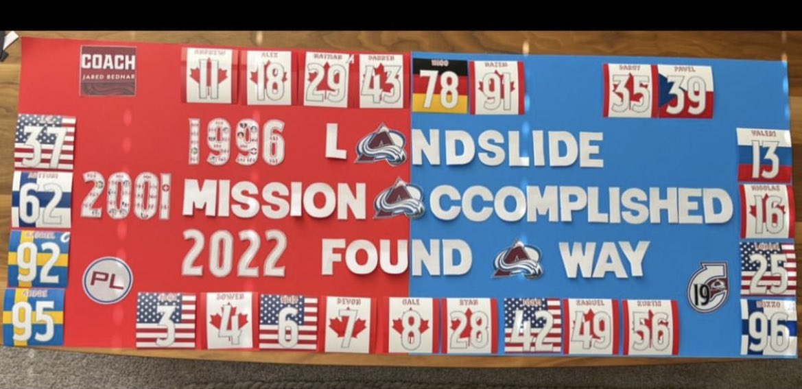 dachow90's tweet photo. #GoAvsGo #FindAWay @Avalanche @StanleyCup https://t.co/egxPuxMwta