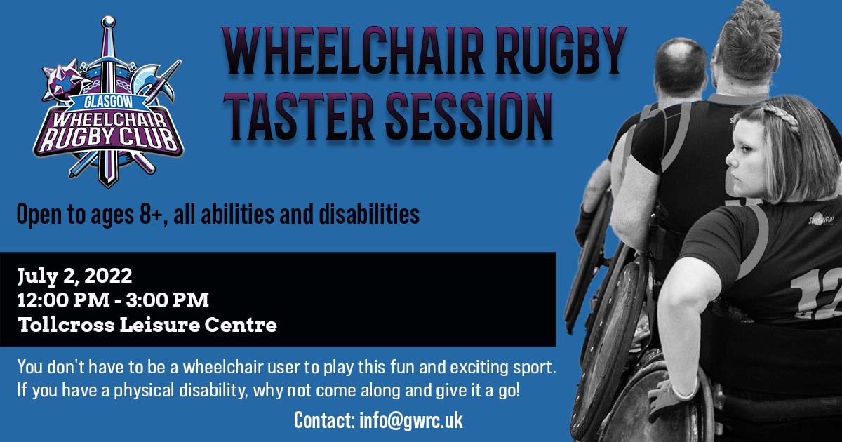 Taster session on Saturday from 12pm