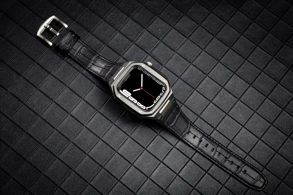 Apple Watch Case - Silver Black #applewatchcase #weirdape