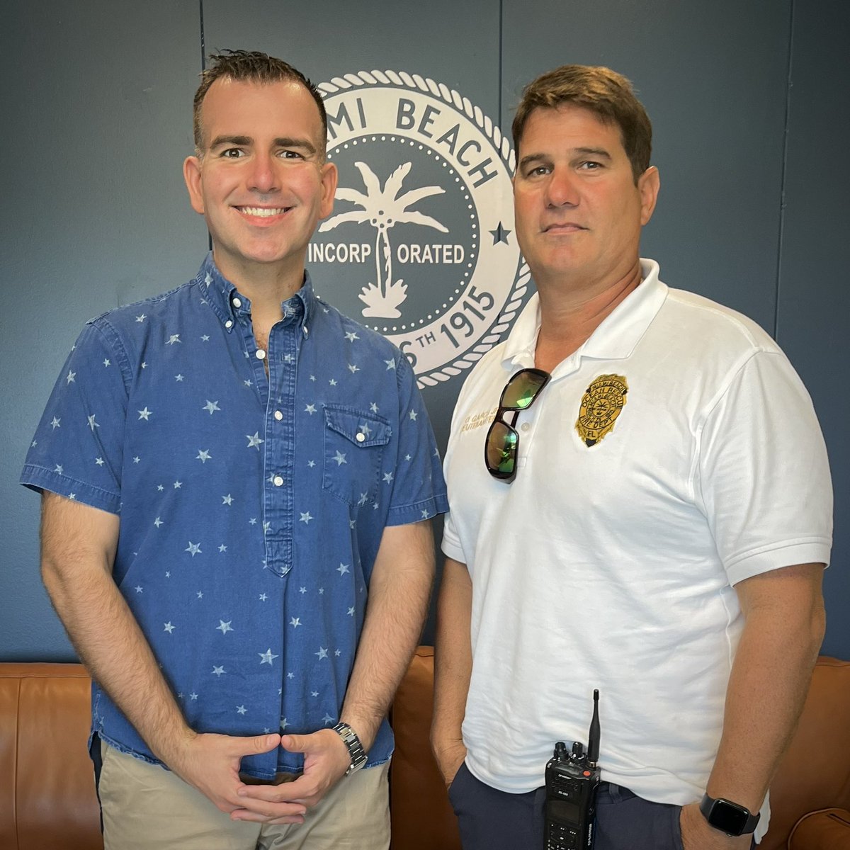 Proud of the men &amp; women of the Miami Beach CWA who answer our 911 calls, save lives on the beach, enforce our code &amp; parking laws, and ensure our buildings are safe. They are the everyday heroes of our community. Thank you for taking the time to meet with me!