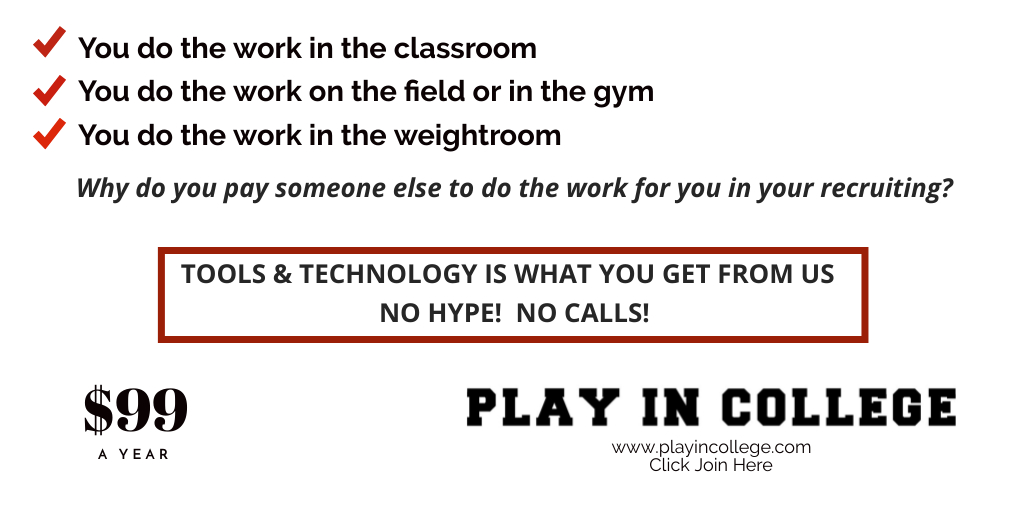 Play_In_College's tweet photo. Coaches - FREE Recruiting Management Plaform when your athletes use Play In College https://t.co/MZHYvSqLR0
