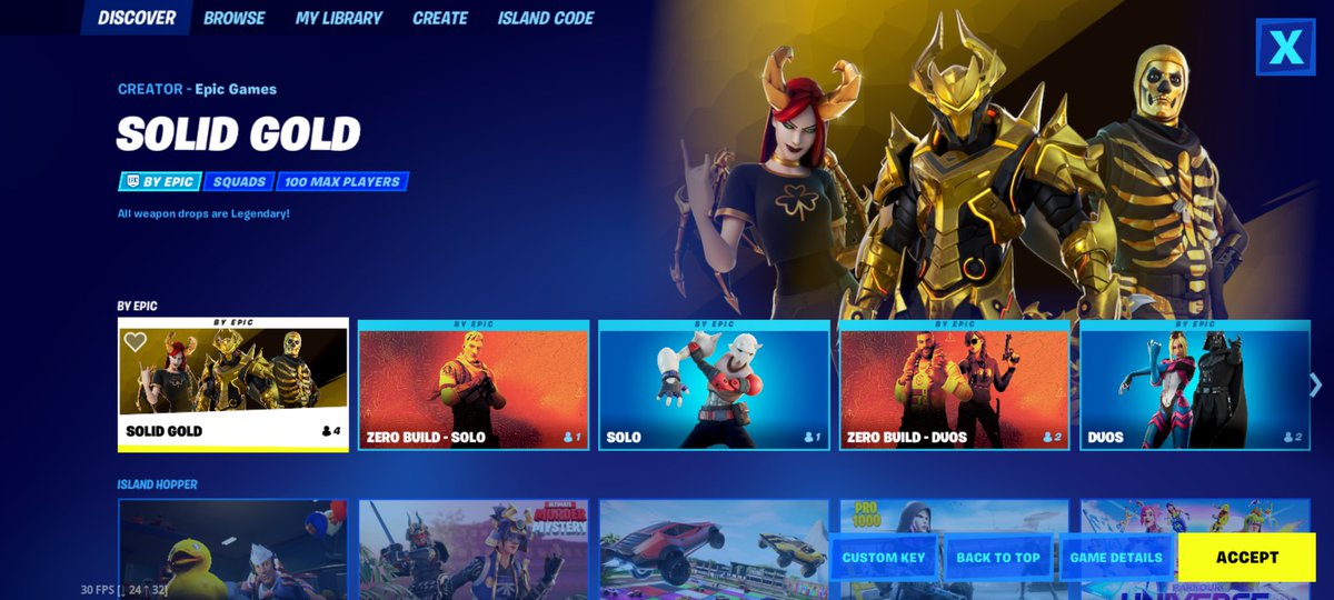 Today's Fortnite LTM tweet media