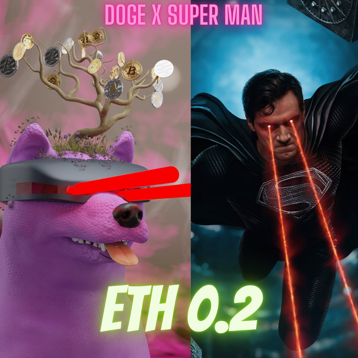 tree_doge's tweet photo. Isn't it similar to the Superman Leaser eyes beam ? . Now CryptoDogeTree is out on ETH0.2. Grab it now ! DOGE x SUPER MAN
Visit - https://t.co/jEAItnH6dU

#nft #nftart #nfts #crypto #nftcommunity #superman #dcuniverse #ethereum #batman #dc #supermanpunch #hollywood #henrycavill https://t.co/TETuq5gMyA