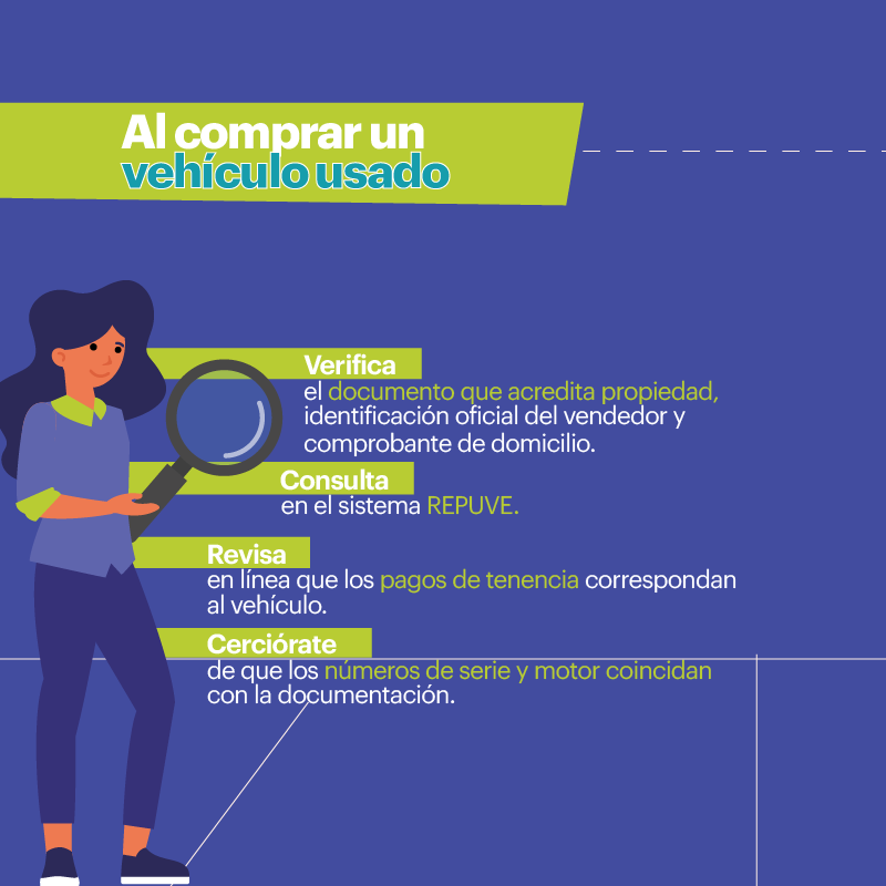 PGJE_Hidalgo's tweet photo. Te sugerimos las siguientes medidas para la compra segura de vehículo:
✅Obtén constancia de vehículo no robado
✅Verifica documentación
✅Revisa pagos al corriente
✅Los números de serie y motor deben coincidir
✅Usa la aplicación ChecAuto Mx
¡Infórmate!
#PROCURATEL
📱8009121314 https://t.co/YCZD9xNP46
