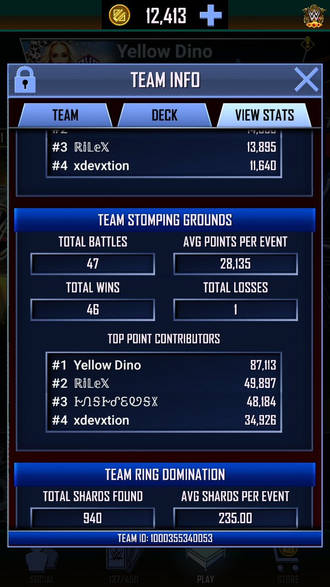 Stephen10564128's tweet photo. We’re looking for 7. 

B2B TSG 
At least have butch/Edge and will be getting Gunther this week
Max TBG 
TRTG min 180 TRD min 5 shards 
Retweets appreciated 
#wwesupercard https://t.co/riWb4r3HKz