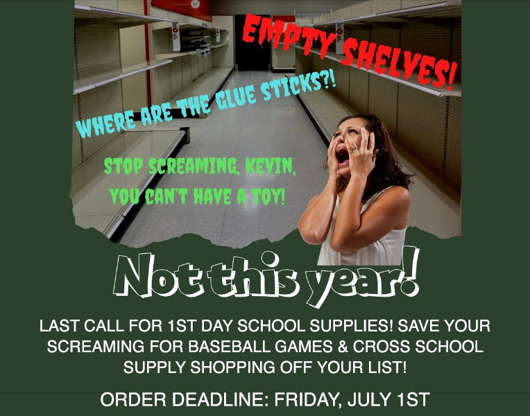 ONLY 1 DAY LEFT!  Supply kit orders close on Friday, July 1st. Guarantee the exact supplies that your teacher requested for next year at this link --> 1stdayschoolsupplies.com/kits.php?sid=9…