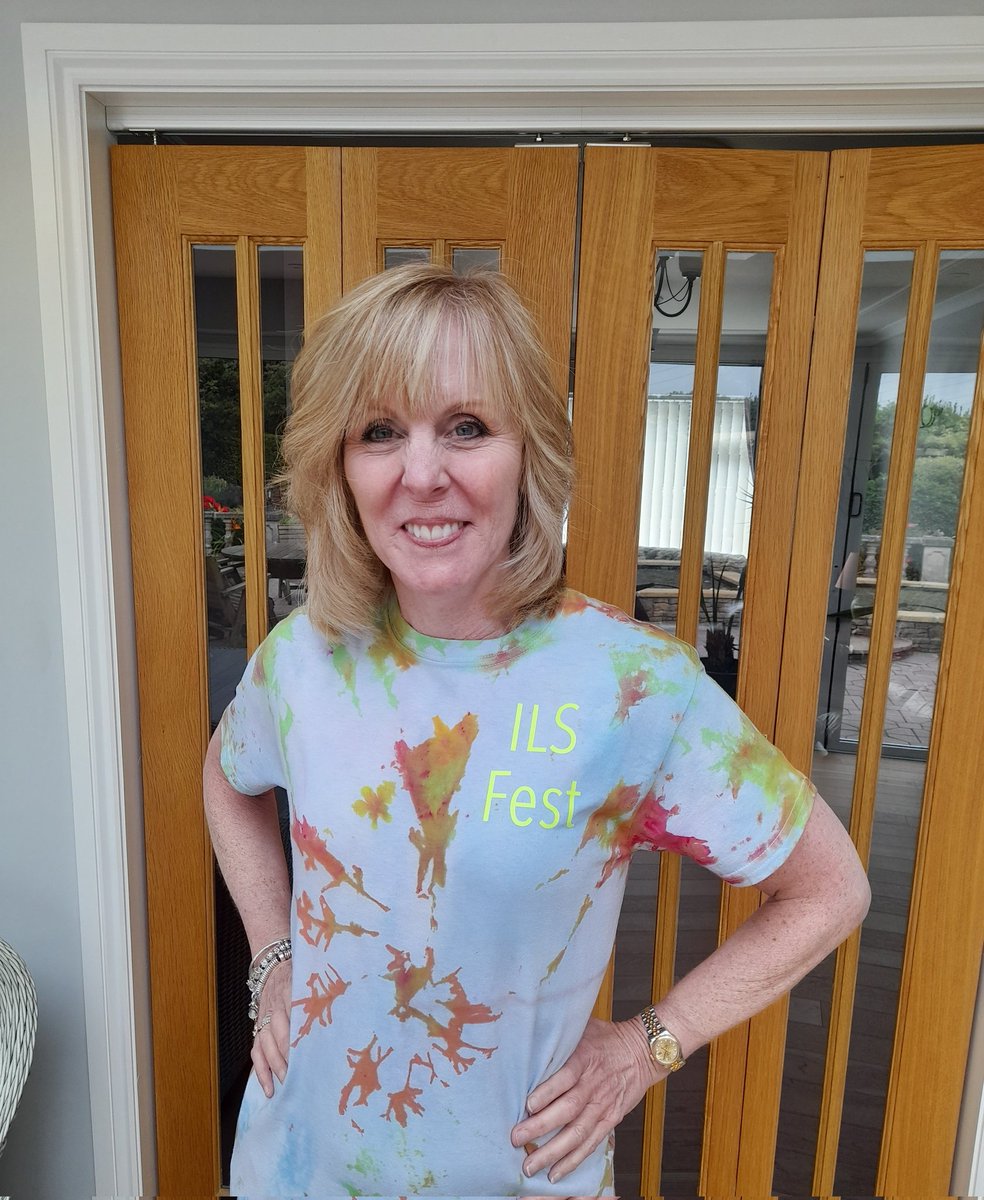 NGamlin1's tweet image. Love my new tie dye T-shirt made specially for me by our ILS learners at TLZ @coleggwent.  Amazing team 💕💕