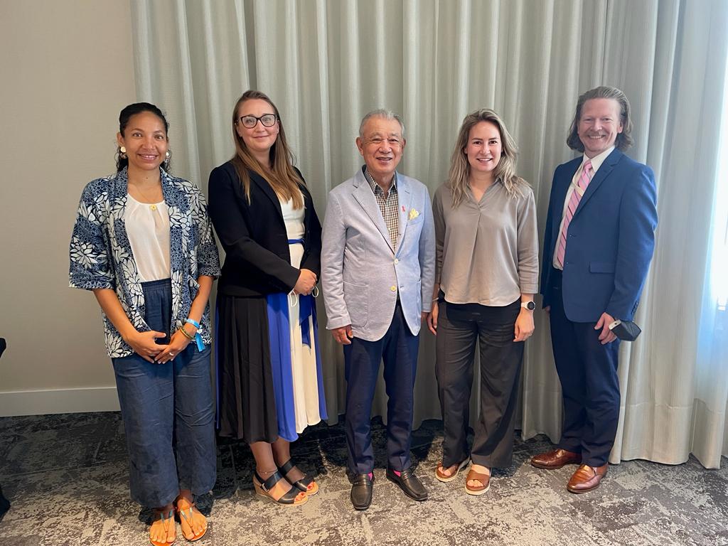 @ocean_nexus Fellows honored to meet with Chairman @SasakawaYohei at the 2022 UN Ocean Conference in Lisbon! #UNOC2022

@ANGIEPOPS11 @HHardenDavies @SchutterMarleen @grantblume (Not pictured: @chrismcowen)