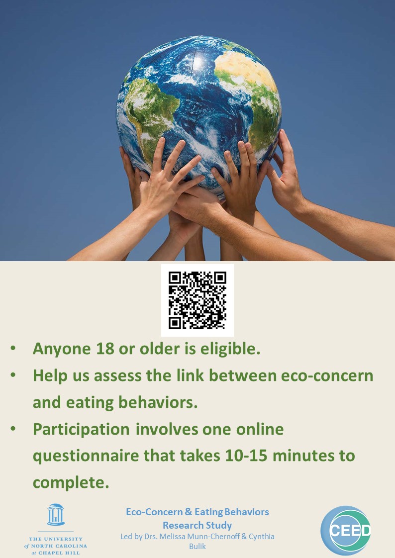 Concerned about the environment? <a href="/UNC/">The University of North Carolina at Chapel Hill</a> researchers are exploring the relation between #ecconcern and #mentalhealth. Visit tinyurl.com/EcoConcernUNC to participate.