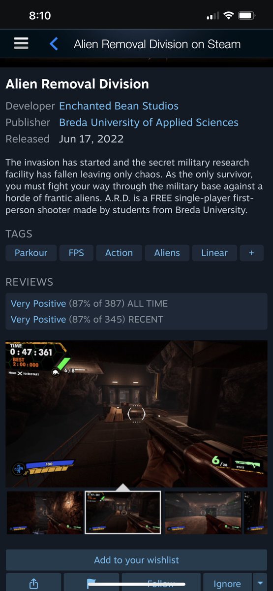 I Had the pleasure of doing voice work for the Enchanted Bean Studios’ #indiegame  “A.R.D - Alien Removal Division” which landed at number 1 steam game on “New and Trending”! #indiegames #Steam #voiceacting 

Congrats guys! Check it out here: 

store.steampowered.com/app/1768550/Al…