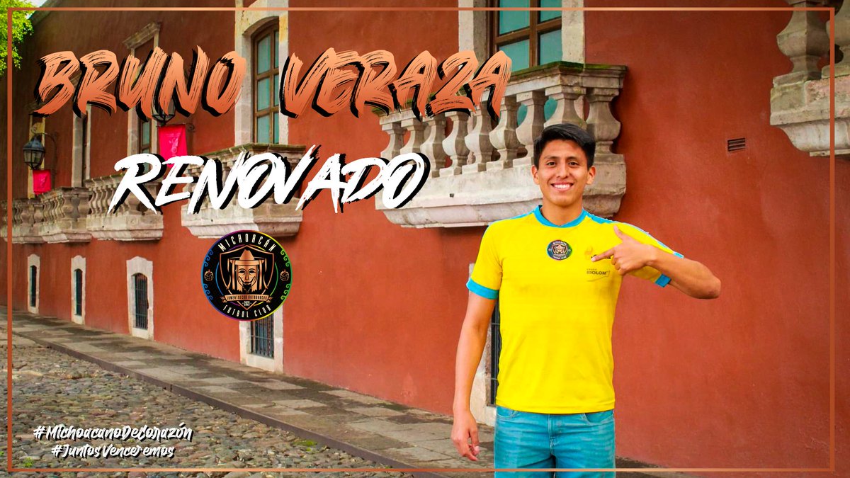¡La portería queda en buenas manos! 🧤

"La Máquina" Veraza, orgullo de la "Ciudad de los Ángeles" defenderá con todo el arco michoacano.⚽ 🥅

¡Venga @VerazaBruno! 🖤🧡🤍

 #MichoacanoDeCorazón #JuntosVenceremos