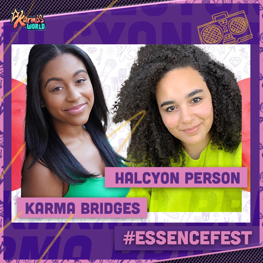 This year's <a href="/essencefest/">ESSENCE Festival</a> is super special because our real-life Karma #KarmaBridges and head writer @halcyonperson will be there! More details to come! 

Let's show these ladies love in the comments 👏👏👏👏 

#KarmasWorld 
#EssenceFest 
#Essence 
#BlackExcellence
