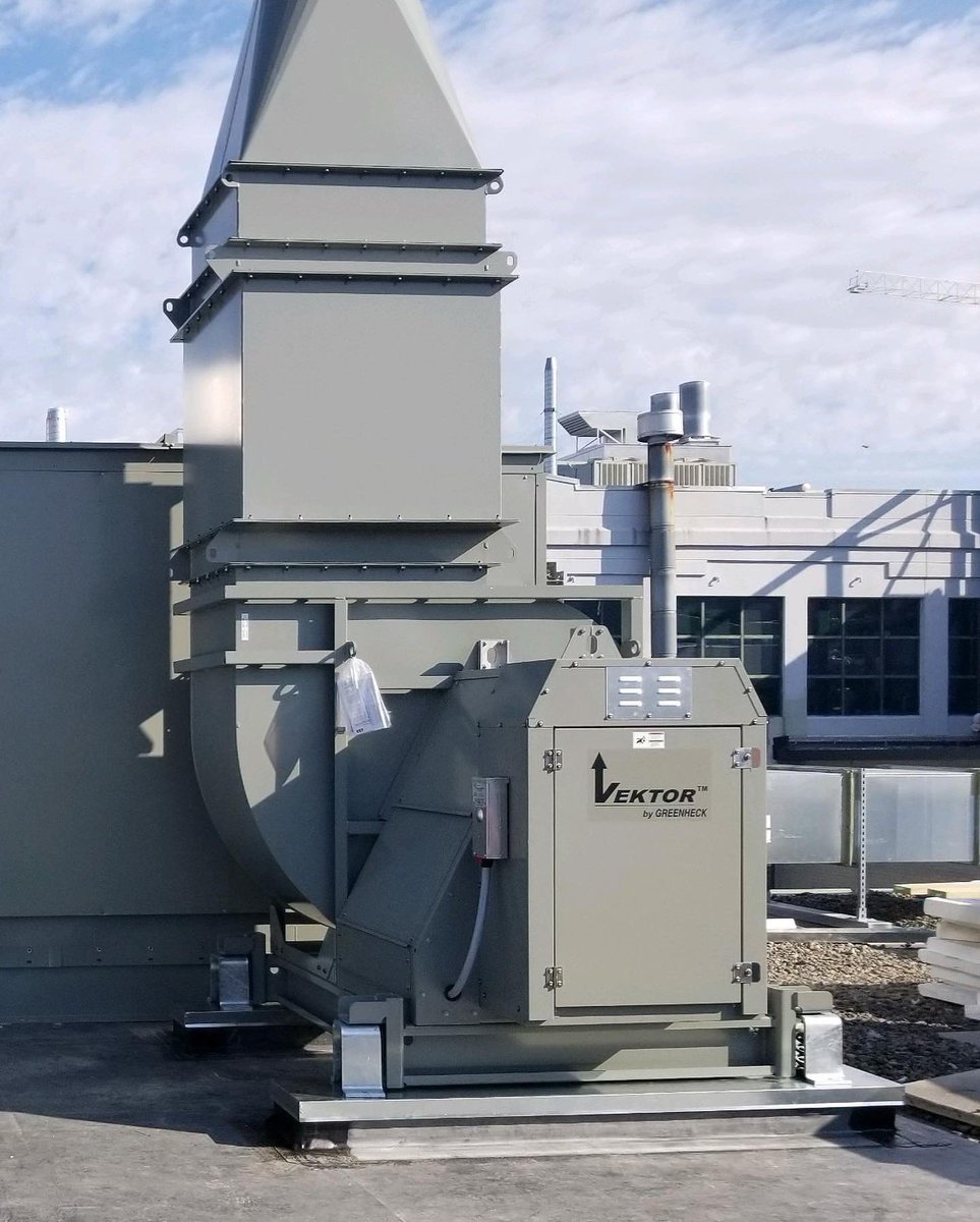 Fans flying in Cambridge! <a href="/greenheck/">Jamie Greenheck</a> Another smooth installation for a biotech at Cambridge <a href="/buckleyHVAC/">Buckley Associates</a> 

#ESI #HVAC #vectorfans #cambridge