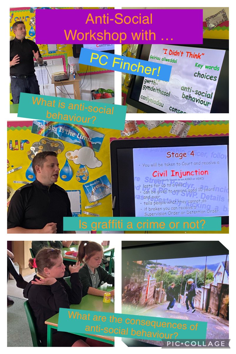 CGPrimary's tweet photo. Class 8 &amp; 9 pupils enjoyed a workshop with PC Fincher today. They learnt all about the problems associated with illegal graffiti &amp; anti-social behaviour. This linked so well to our enterprise topic- Get Your Graffiti On! SI @SWPSwansea #Priment22 https://t.co/mfsd4G0TKw
