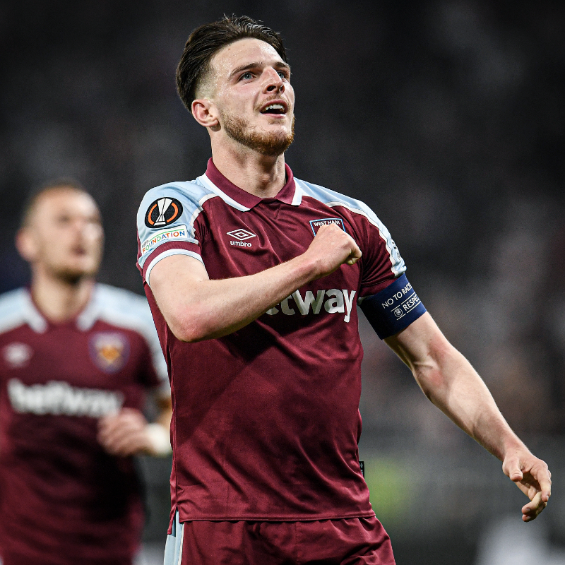 GoalNews's tweet photo. He's coming off the best 12 months of his career but he's not satisfied yet 📈

@_DeclanRice wants to keep improving until he's hitting the levels of his idol Yaya Toure 🇨🇮
