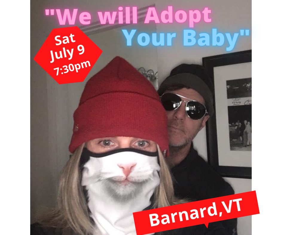 BerniePauley's tweet photo. VERMONT WE WILL ADOPT YOUR BABIES!
๐ผ๐คฐ7:30pm Comedy Show & Adoption Event ! #BarnardVT @StandupAl #FisForFamily https://t.co/RLtfXliuEL