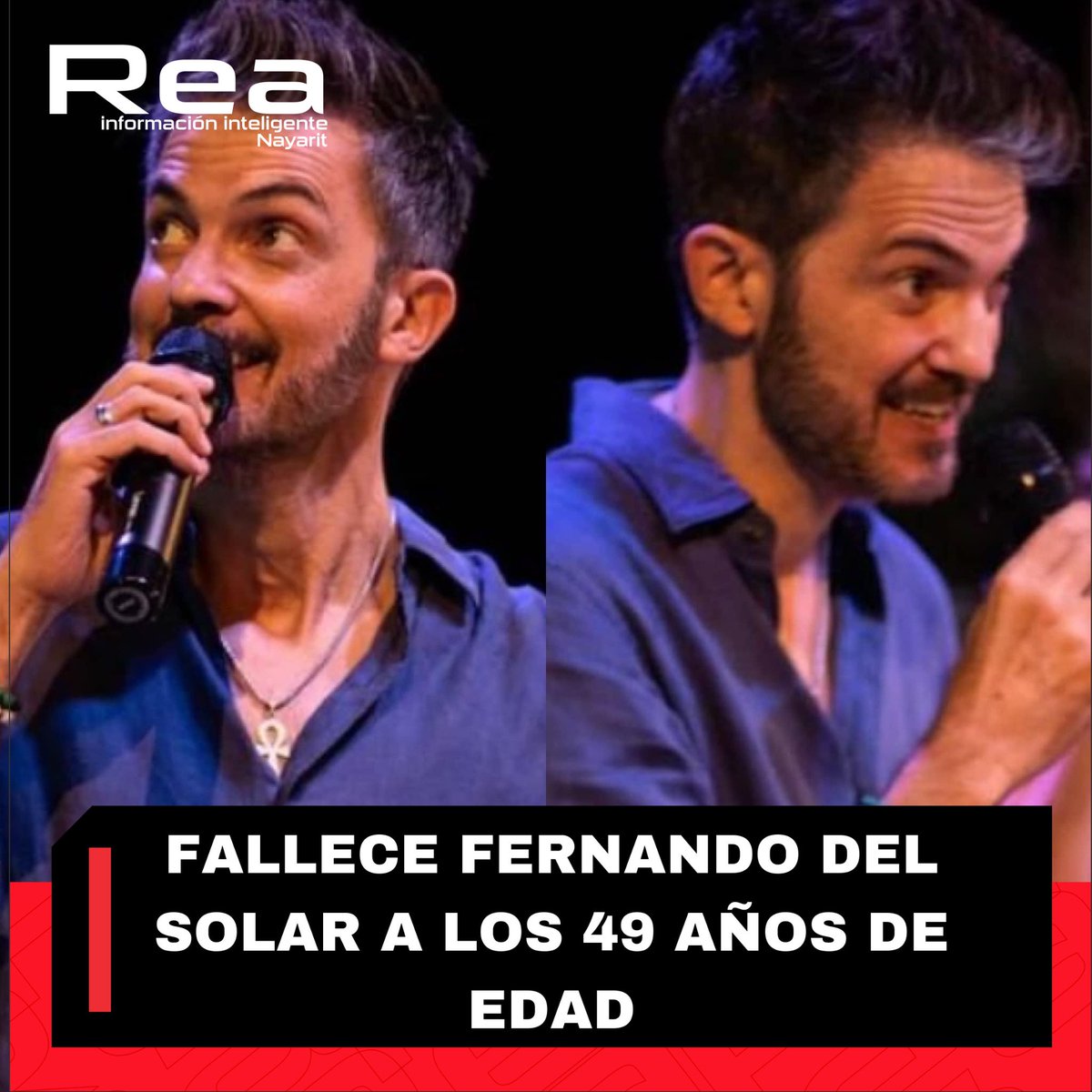 REANayarit's tweet photo. ‼️ #LAMENTABLE‼️| FALLECE FERNANDO DEL SOLAR A LOS 49 AÑOS DE EDAD

🟣 Este jueves trascendió la lamentable partida del conductor de la televisión, quien por años estuvo luchando contra el cáncer. https://t.co/7BbbcOdBs8