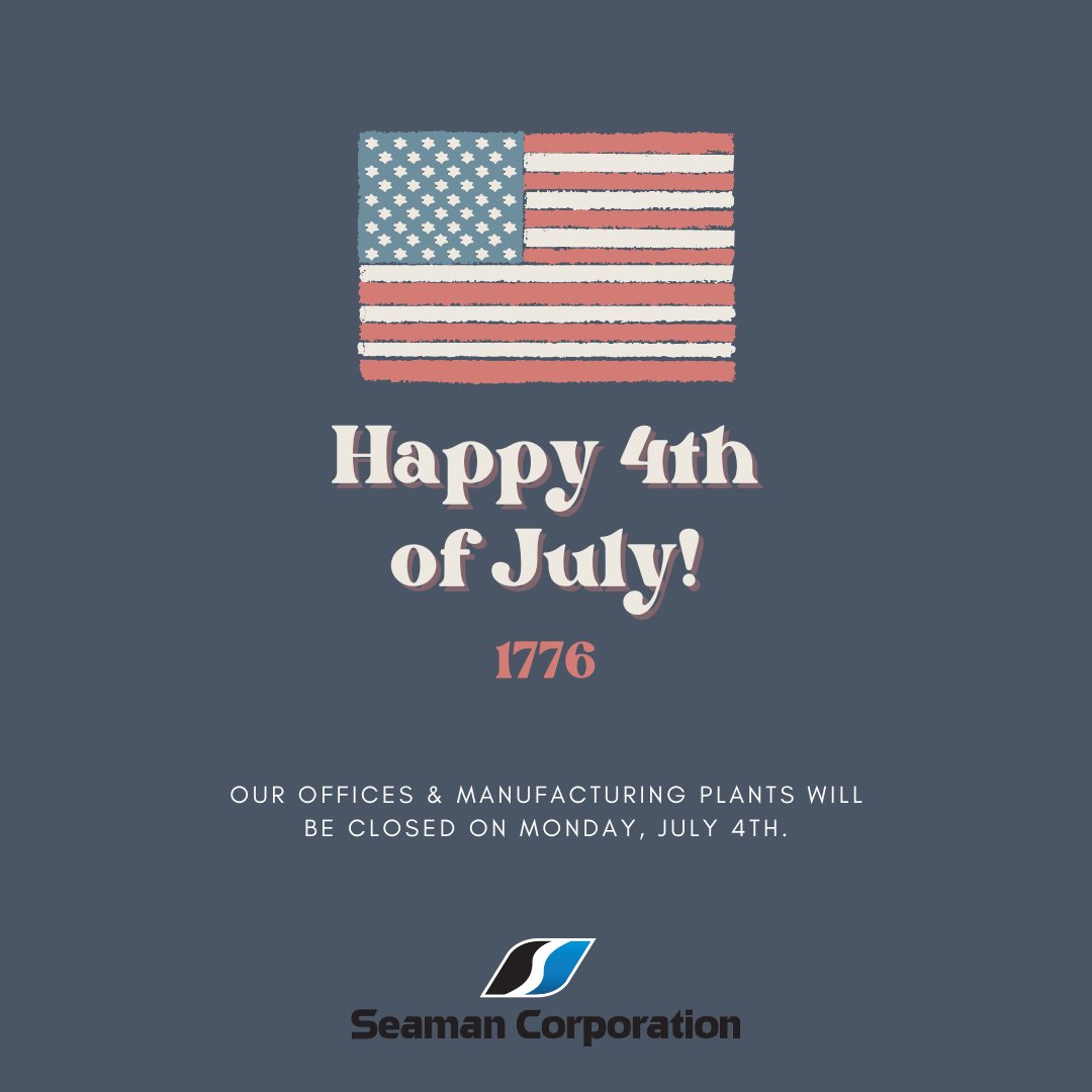 Wishing everyone a safe and enjoyable 4th of July holiday with your friends and families! 

Our offices and warehouses are closed Monday, July 4th and will reopen on Tuesday, July 5th. Thank you! 🎆