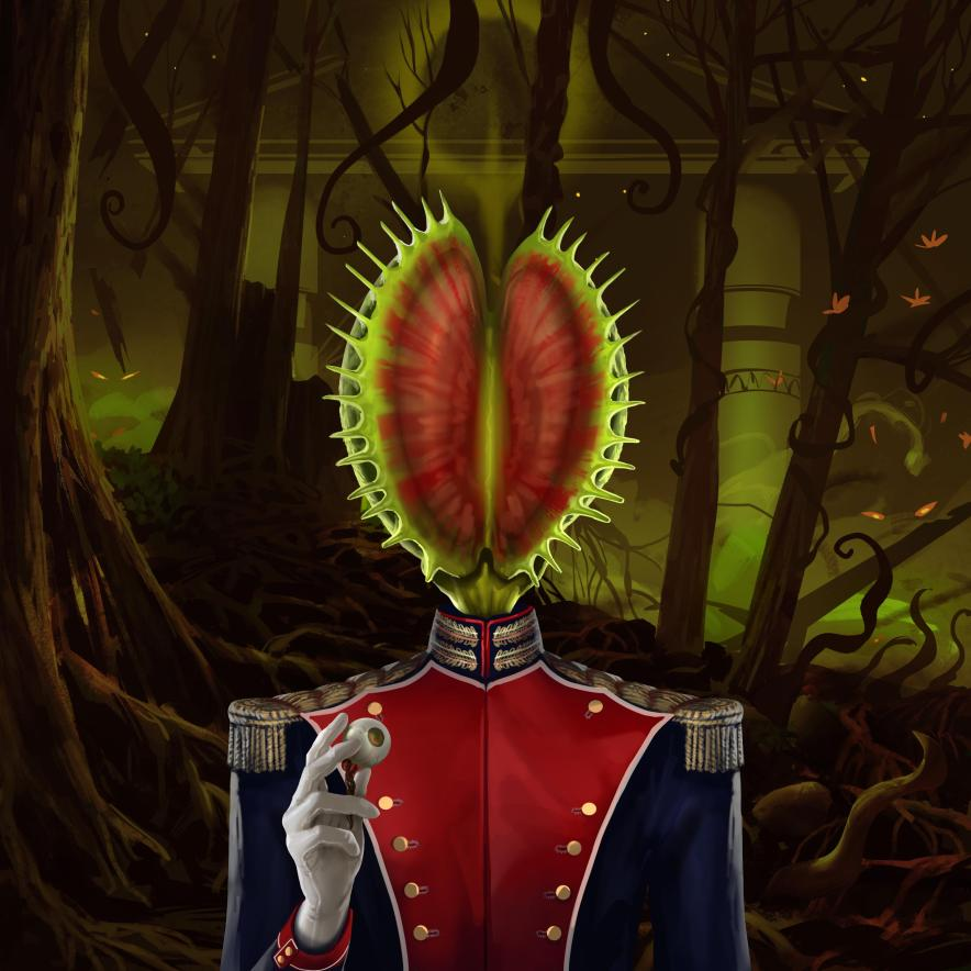 SurrealsNFT's tweet photo. #surrealart After Dark"..🌒
#NFTCommunity It's Midnight Hour somewhere... 

A glimpse unto the Ritual Site...
Where untold secretes lie &amp; decay...
A Military body appears in sight
His "Venus Flytrap" Head open to prey...

#Midnight Main Collection #PREVIEW💫
#darkart #Surrealism https://t.co/RPqHTj4cMk