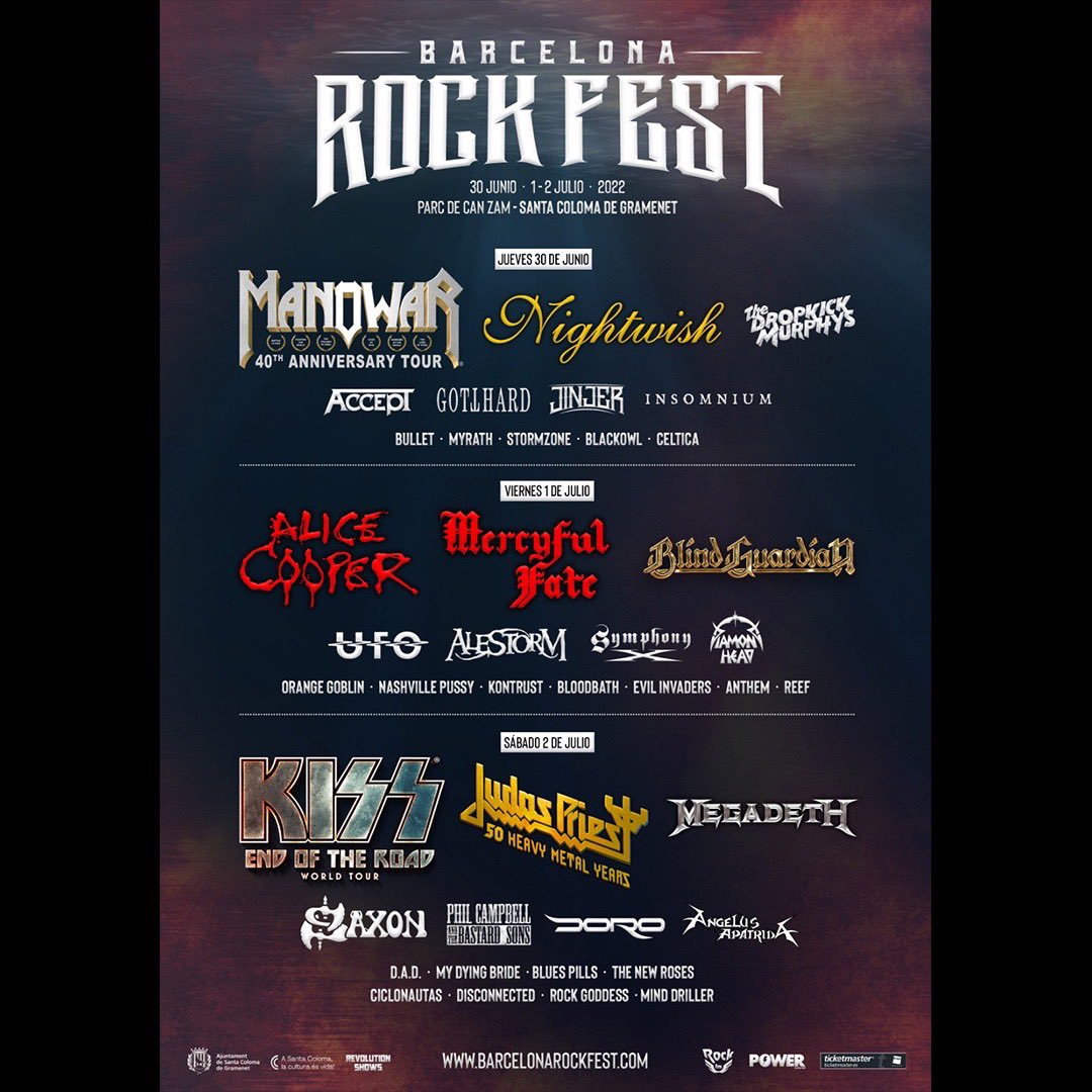 Can't wait to see everyone in Barcelona on Saturday!!😉

#thenewroses #rockfestbcn
