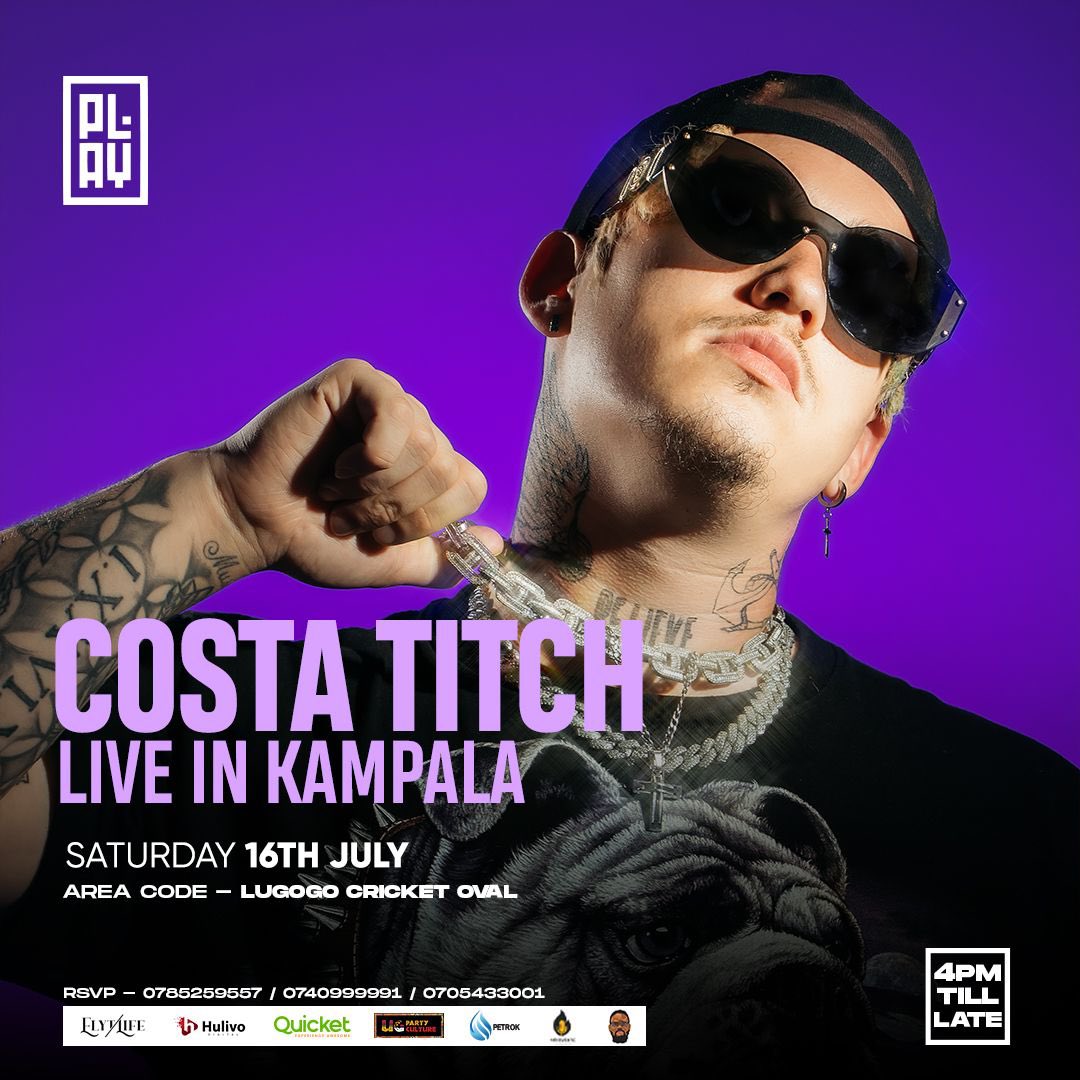 SSssebunya's tweet photo. Its coming live 16th July! Get yah Vaz ready and your girl friends
#Costatitchug & #AdekunleGoldUG are in Uganda and #LugogoCricketOval with other musicians! Events brought to you by #ClubPilsner
Grab your ticket Now https://t.co/vQJlkbceUS