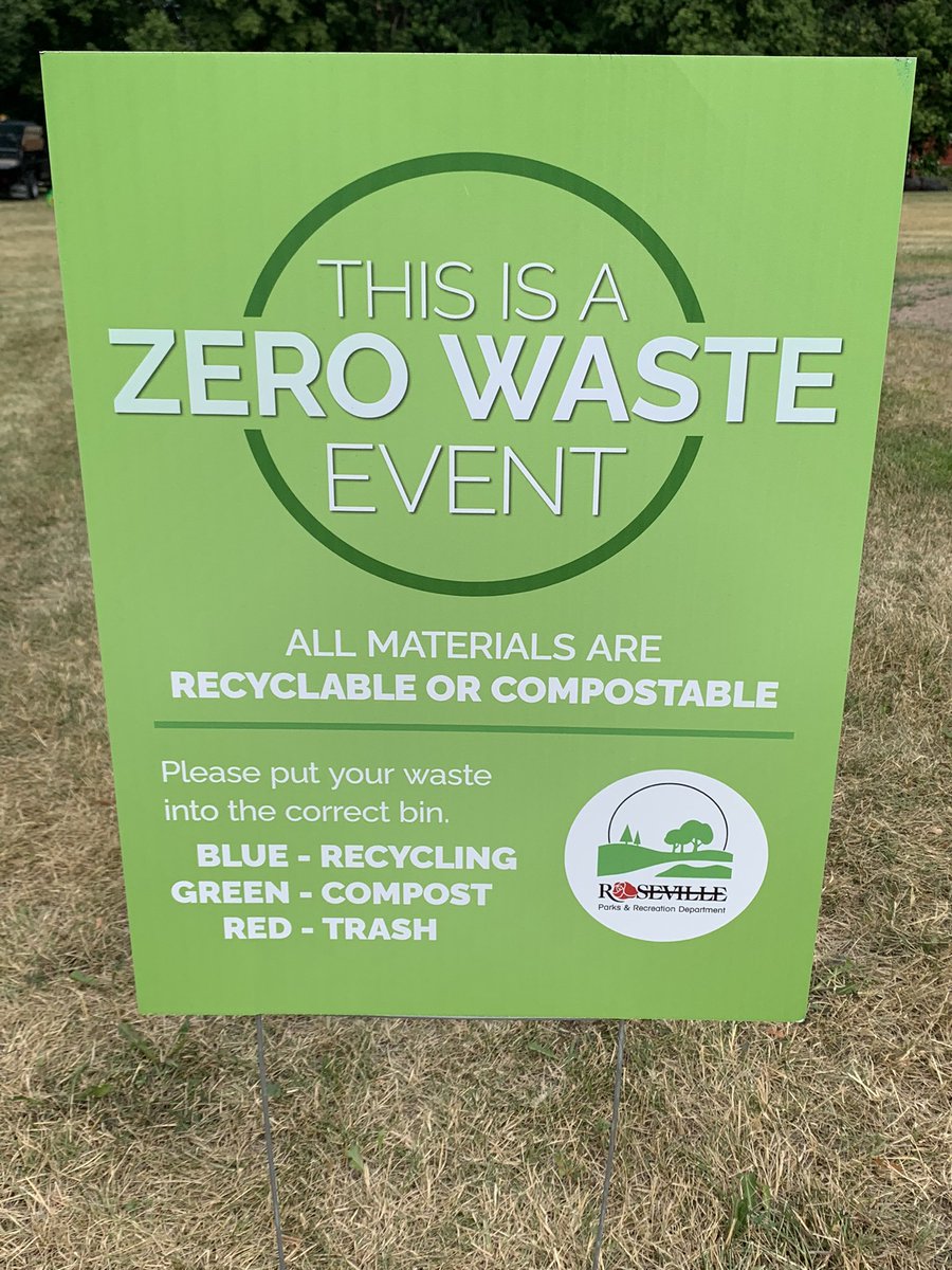 RosevilleParks's tweet image. Help us make DYP events zero waste by brining your own water bottle for refreshments and following the signs for items at the even that are compostable.
