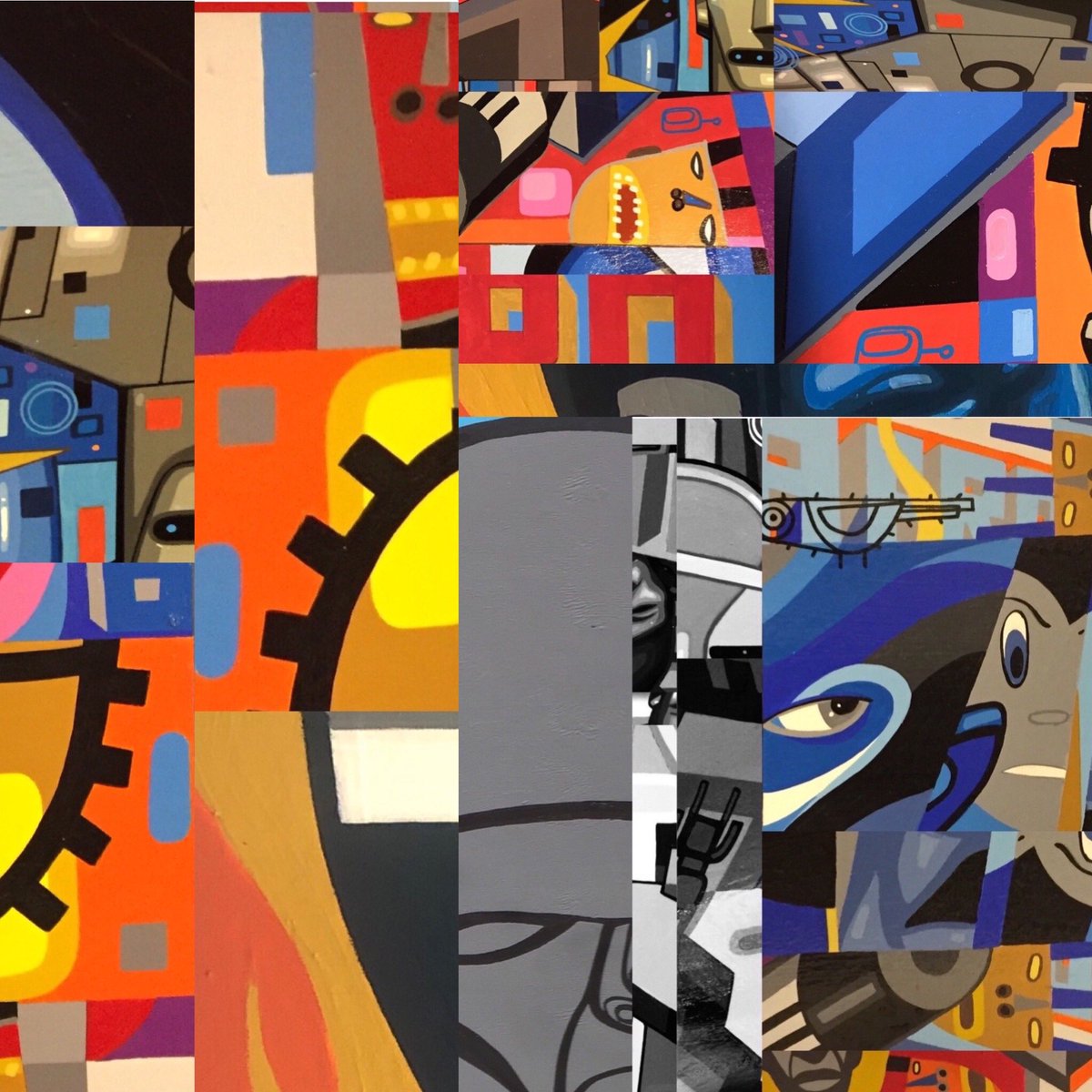 HaywoodRon's tweet photo. Just a few images of digital collages that will be large scale paintings! Time to light the fire!! https://t.co/OnXCE4fdTO