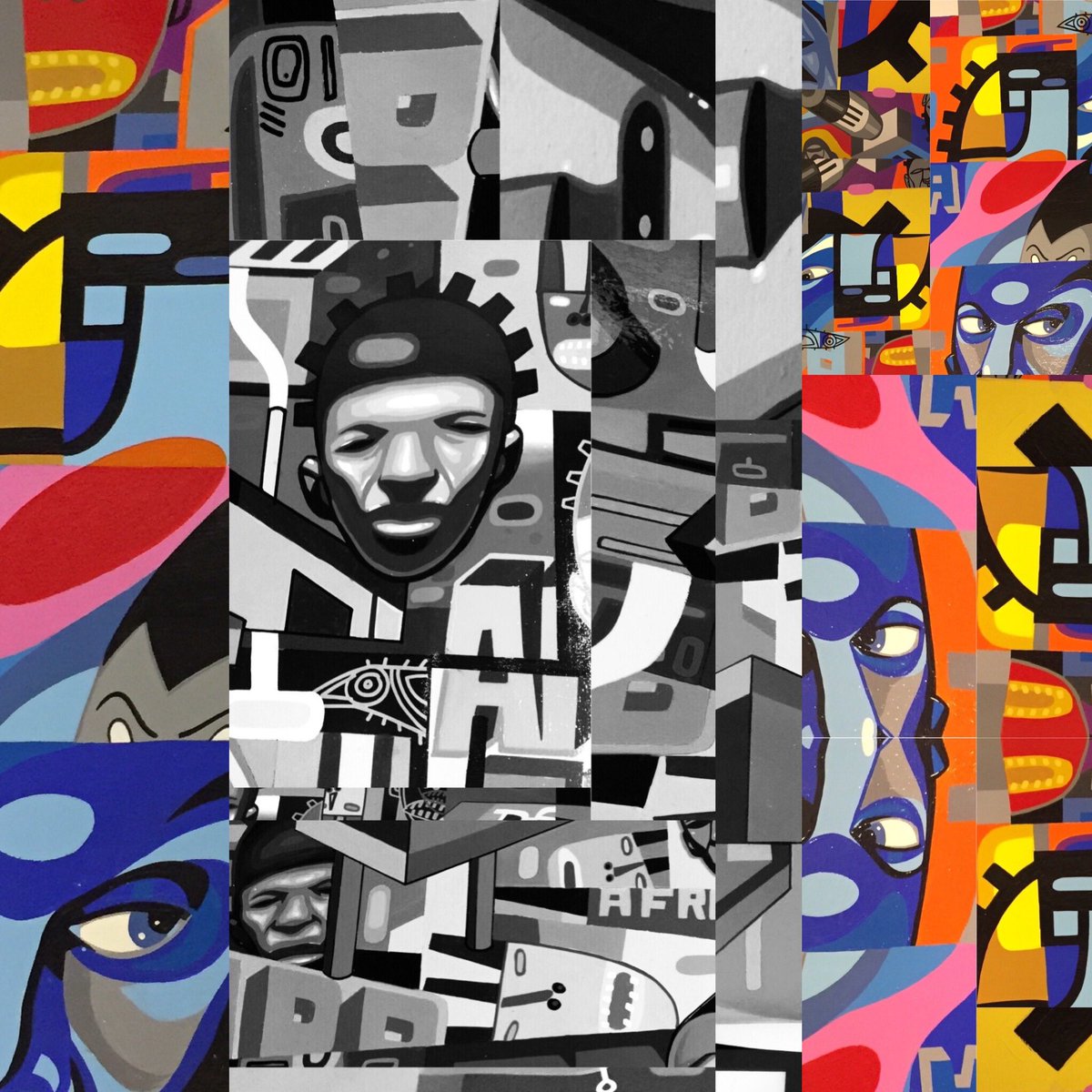 HaywoodRon's tweet photo. Just a few images of digital collages that will be large scale paintings! Time to light the fire!! https://t.co/OnXCE4fdTO