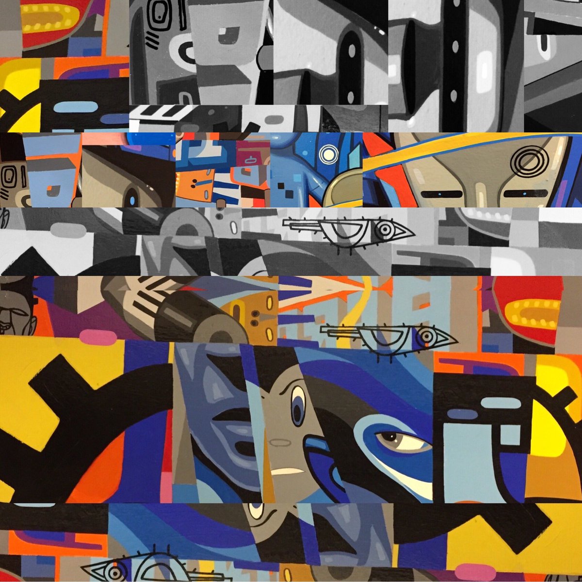 HaywoodRon's tweet photo. Just a few images of digital collages that will be large scale paintings! Time to light the fire!! https://t.co/OnXCE4fdTO