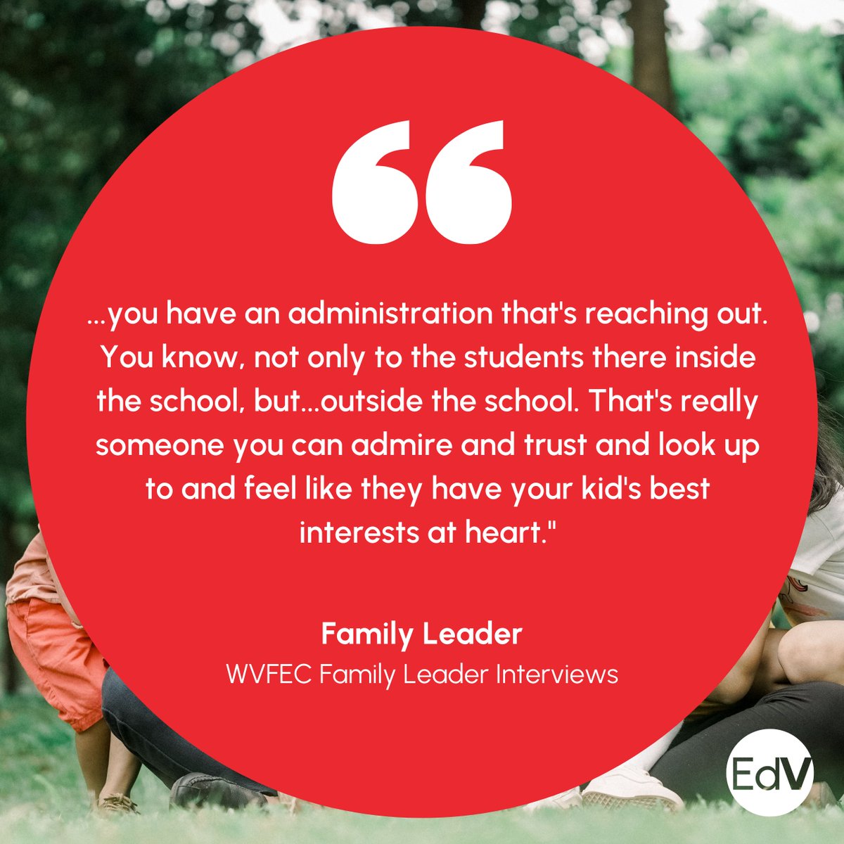 Check out this impactful testimony from our <a href="/WVFEC/">West Virginia Family Engagement Center</a> Family Leader Interviews. Over the past few weeks, our team has been collecting insights to help Cohort 4 schools develop customized #familyengagement programs for the 22-23 academic year. #StrongStudents #StrongerFamilies